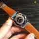Perfect Replica Longines Black Steel Case Gray Leather Strap 30mm Women's Watch (7)_th.jpg